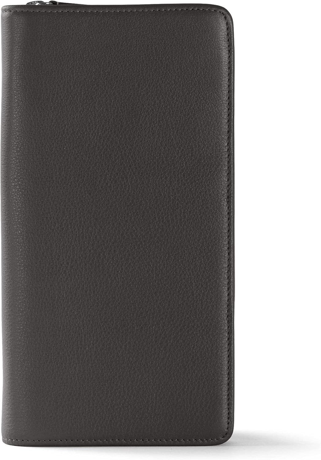 Leatherology Black Onyx Travel Zip Organizer Wallet