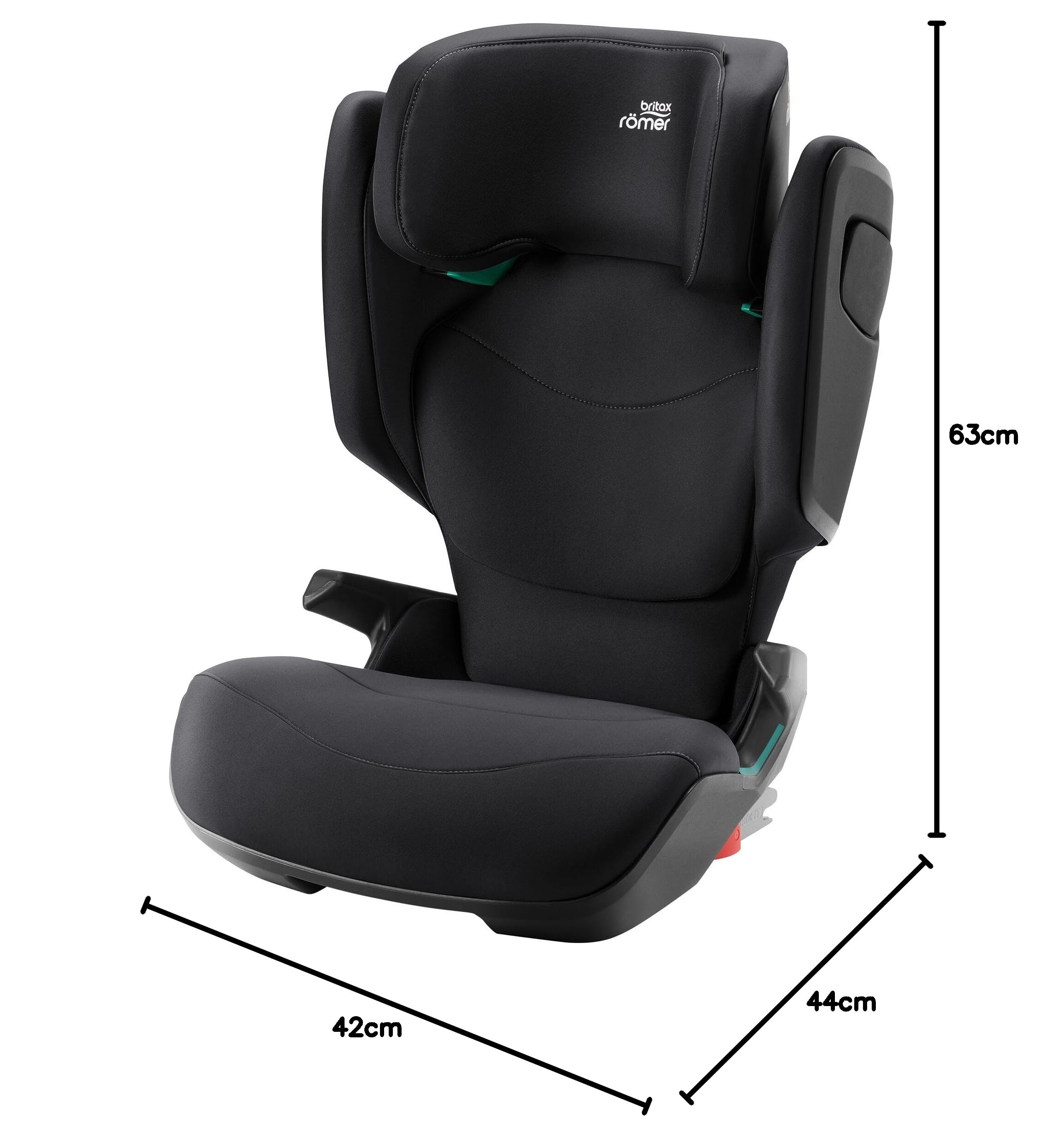 BRITAX RÖMER Silla de coche infantil KIDFIX PRO M, para niños de 100-150 cm (i-Size) con y sin ISOFIX, 3,5-12 años, Space Black | Classic