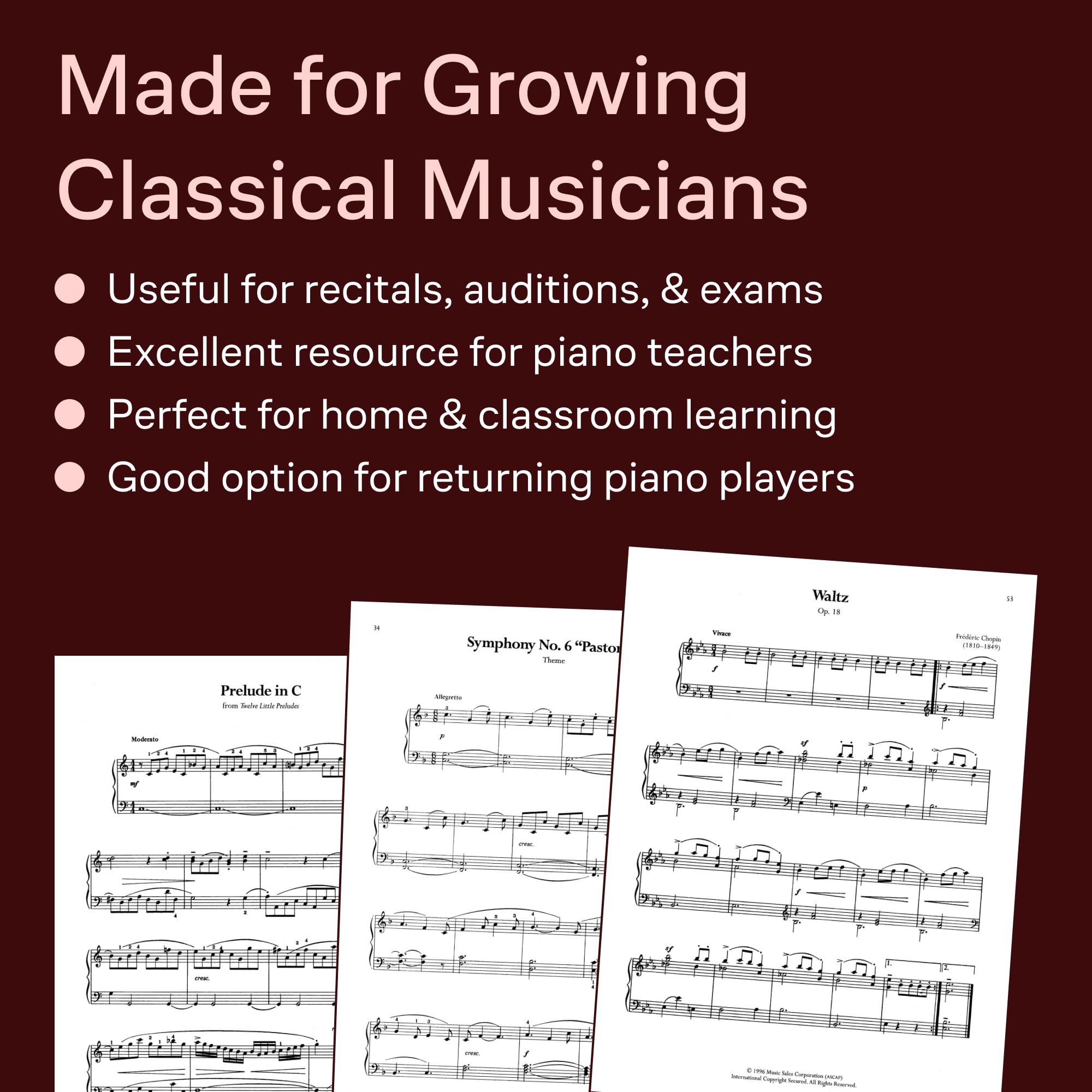 Library Of Easy Piano Classics 2. Comprend CD