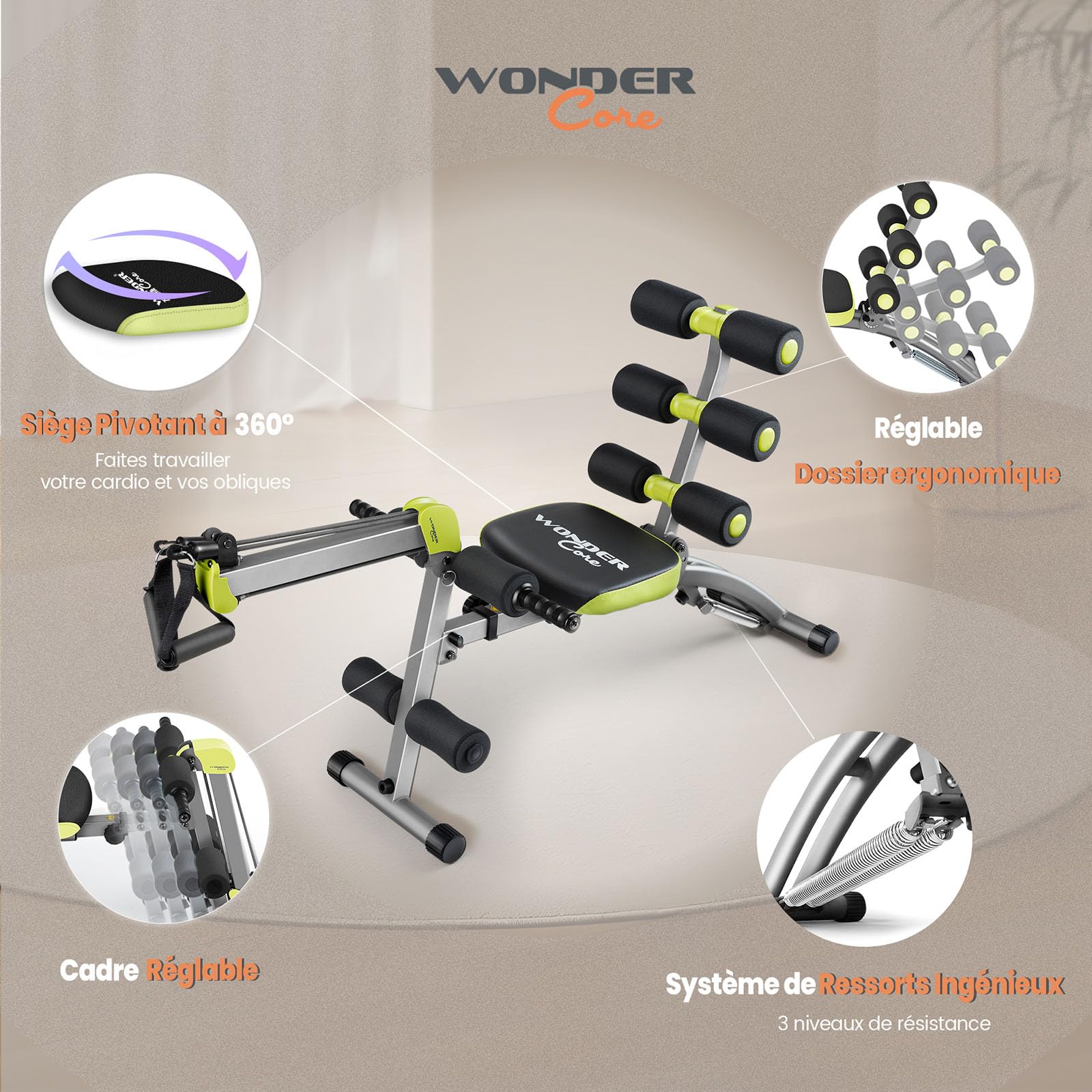 Wondercore II Wonder Core 2 Trainer with Built-In Swivel