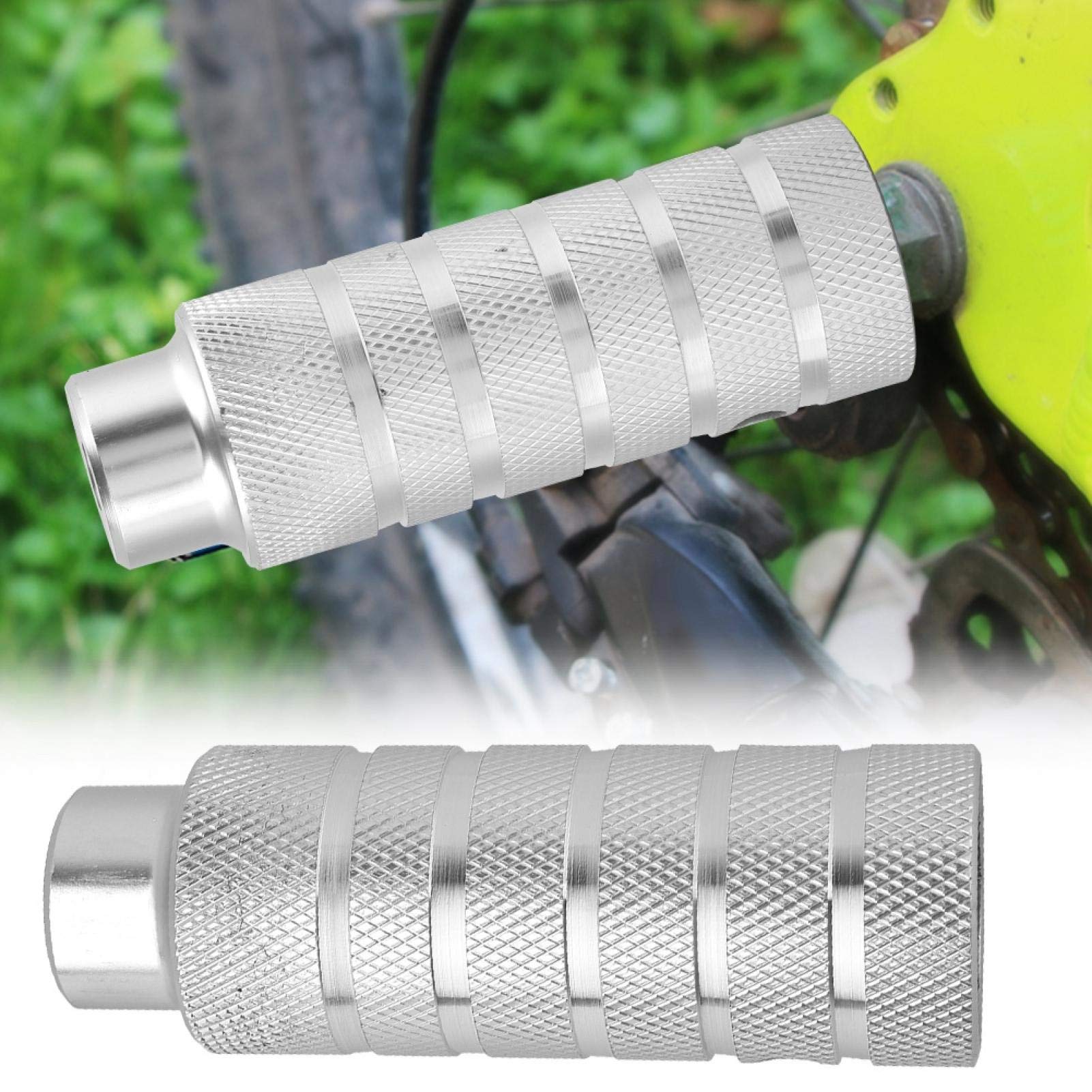 Repose-pieds Vélo Demeras – Métal Aluminium Antidérapant, Paire Pour BMX, VTT Et Freestyle, Diamètre 38 Mm