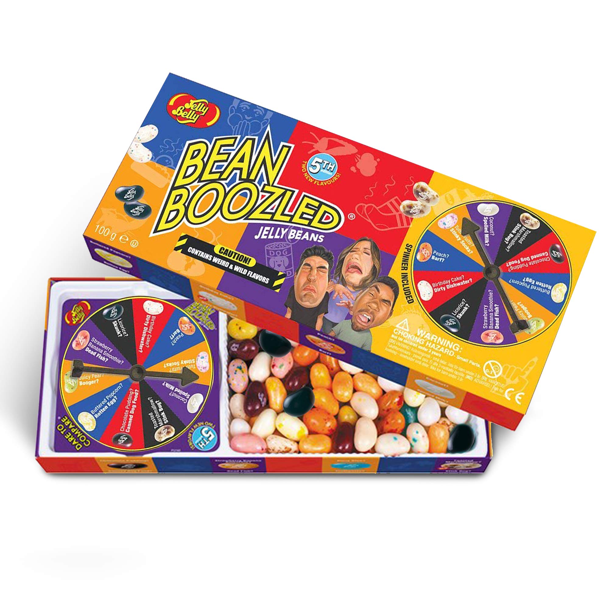 Jelly Belly Jelly Beans, Bean Boozled 5th Edition, Spinner Set - 100g
