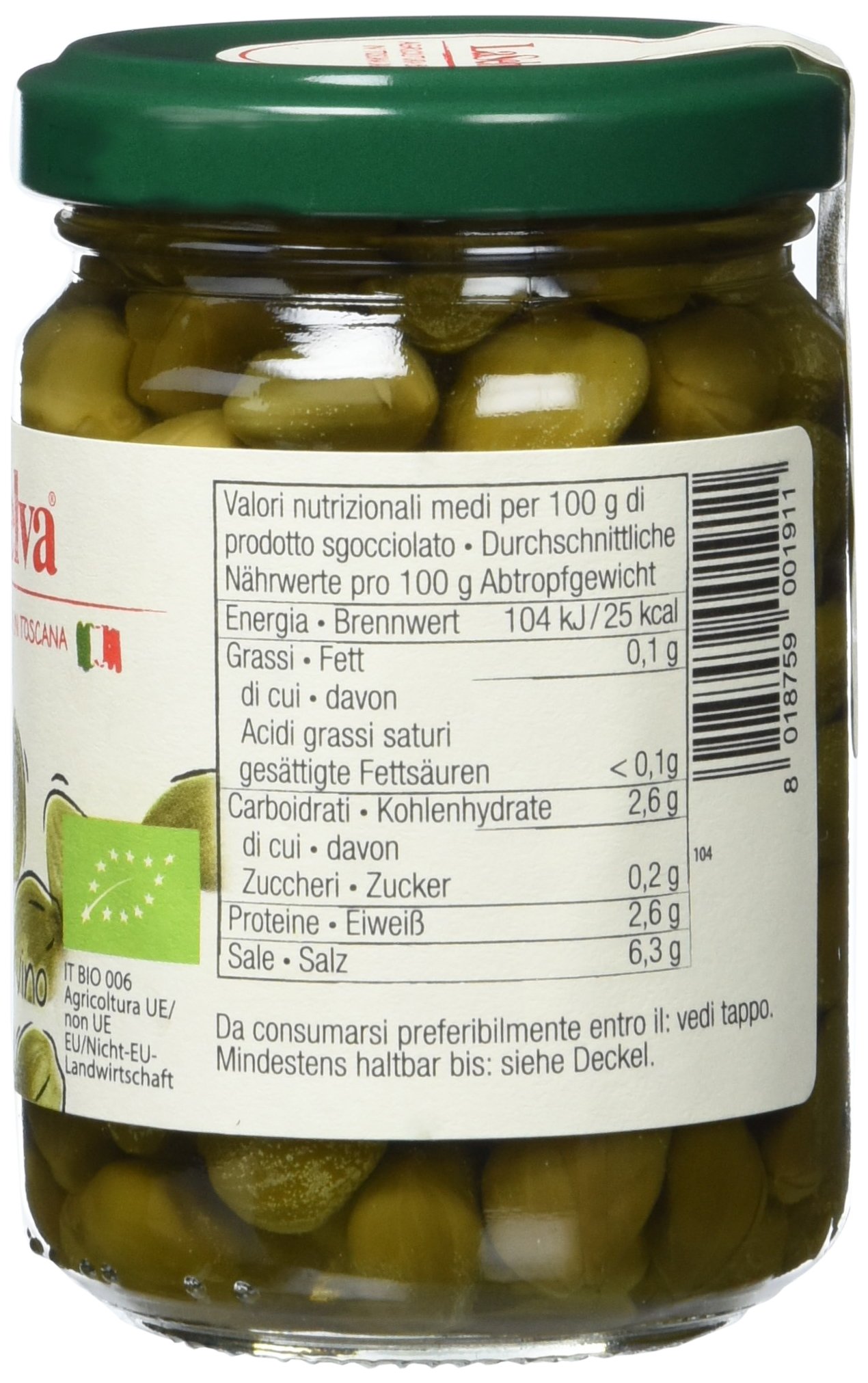La Selva Kapern in Essig Bio Feinkost, 6er Pack (6 x 150 g)