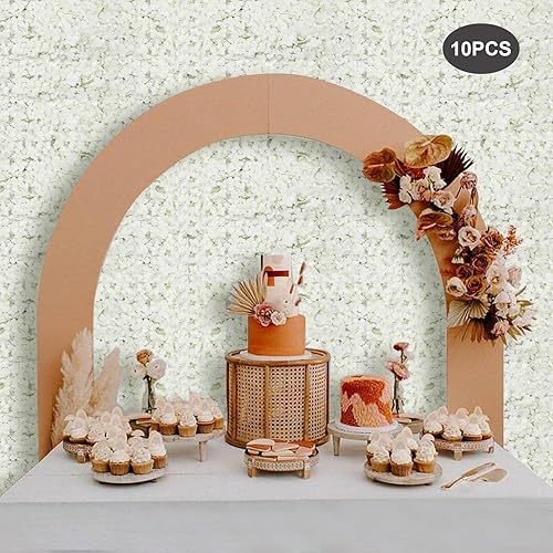 Miniatura 6 de TBVECHI Flower Panels Wall Decor Artificial Flower Wall Backdrop Panel Flower Decoration 60x40cm (24‘’x16'') Home Decor Wedding Party Photo