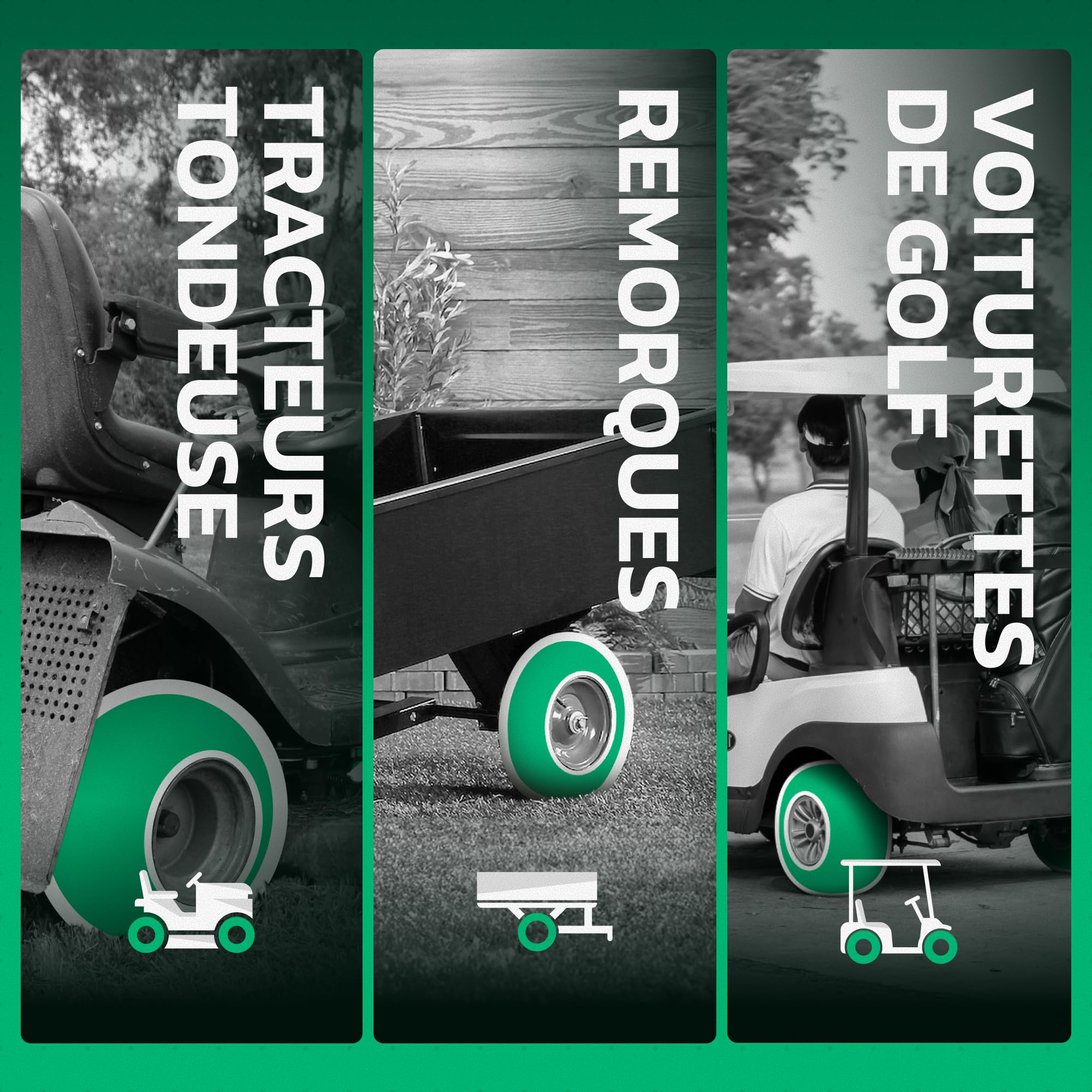 MoovMoov Chambre à Air 16 pouces pour pneus 16x6.50-8 et 16x7.50-8 - Pour Tondeuse Autoportée, Tracteur Tondeuse, Remorque de Jardin, Voiturette de Golf - Valve coudée - Lot de 2