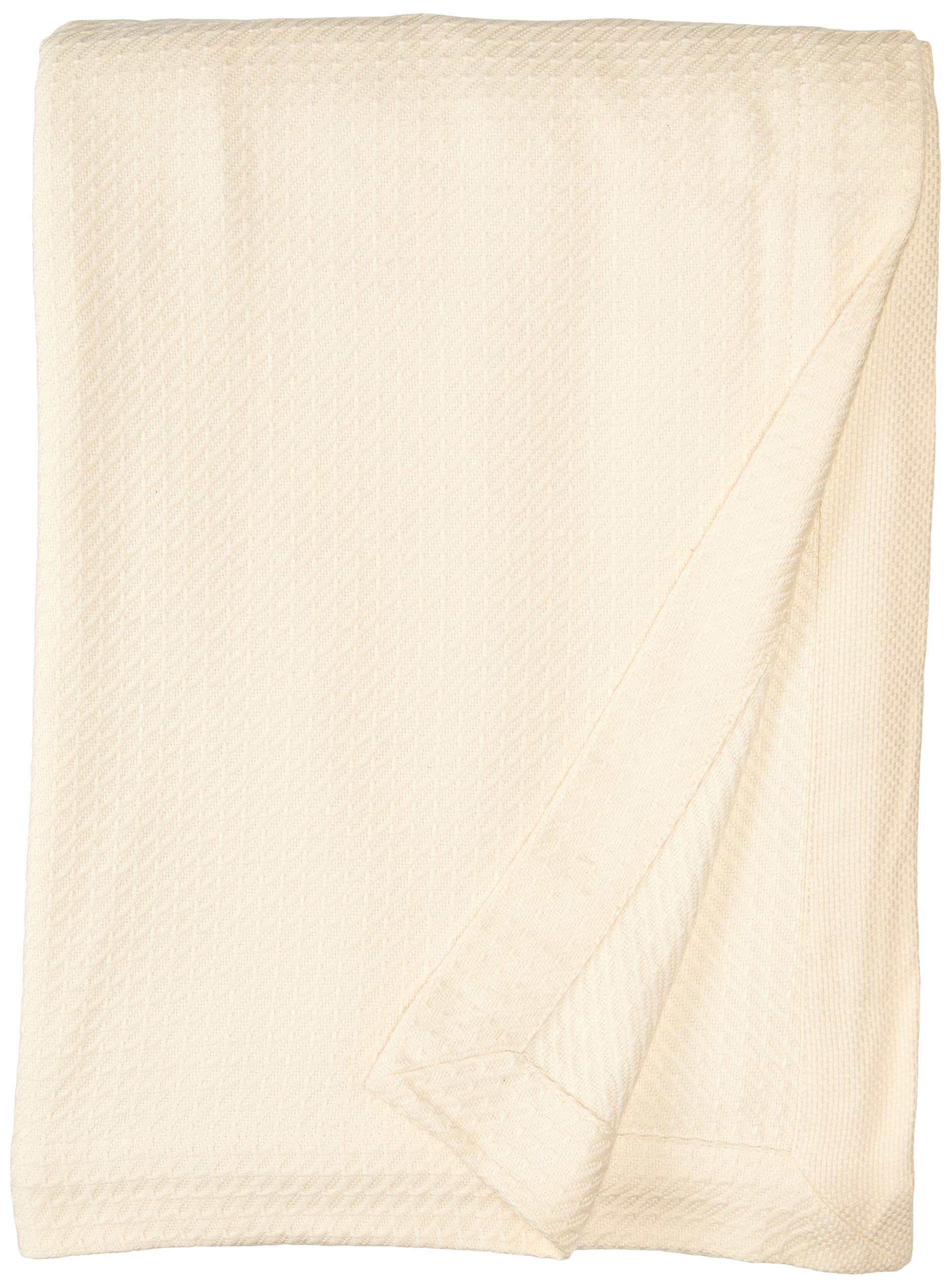 Madison Park100% Egyptian Cotton Lightweight Summer Blanket, Breathable Waffle Knit Design, Soft Cozy All-Season Throw for Bed, Couch or Sofa, Cream King Size (108"x90")OEKO-TEX STANDARD 100