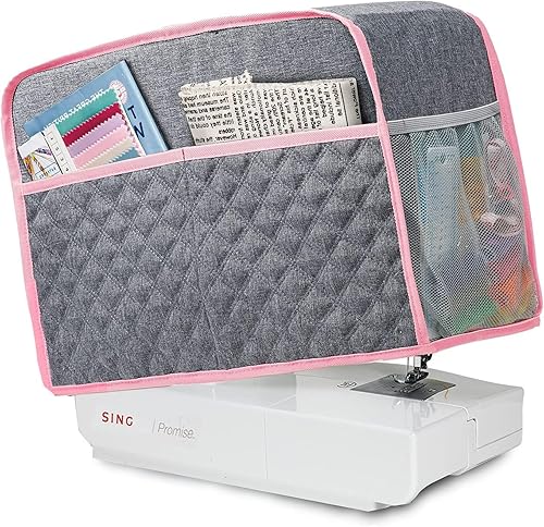BAGSFY Funda para máquina de coser para hermano, cubierta antipolvo para máquina de coser para cantante, cubiertas antipolvo acolchadas compatibles