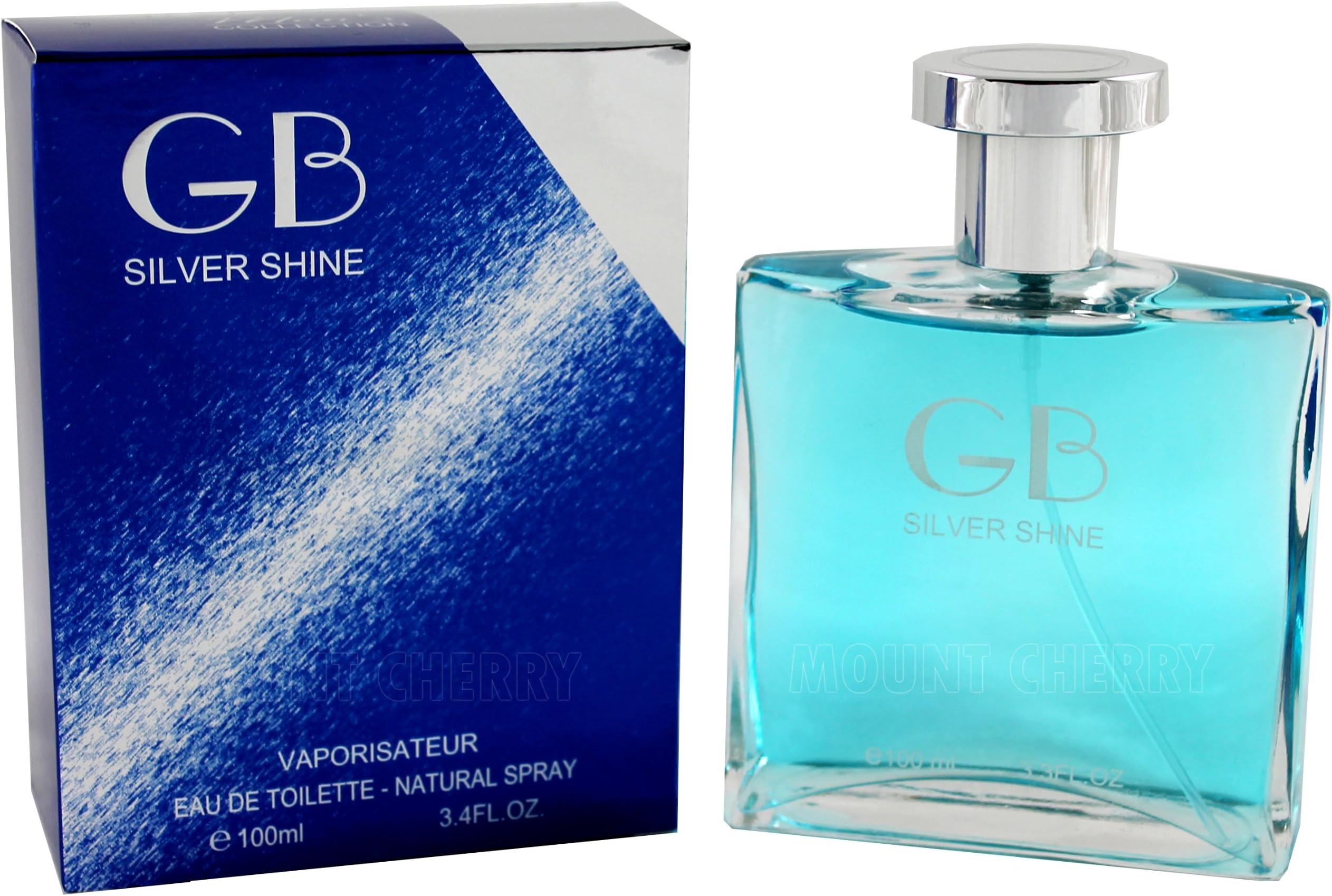 Mens GB Silver Shine Eau De Toilette Spray Fragrance 100 ml