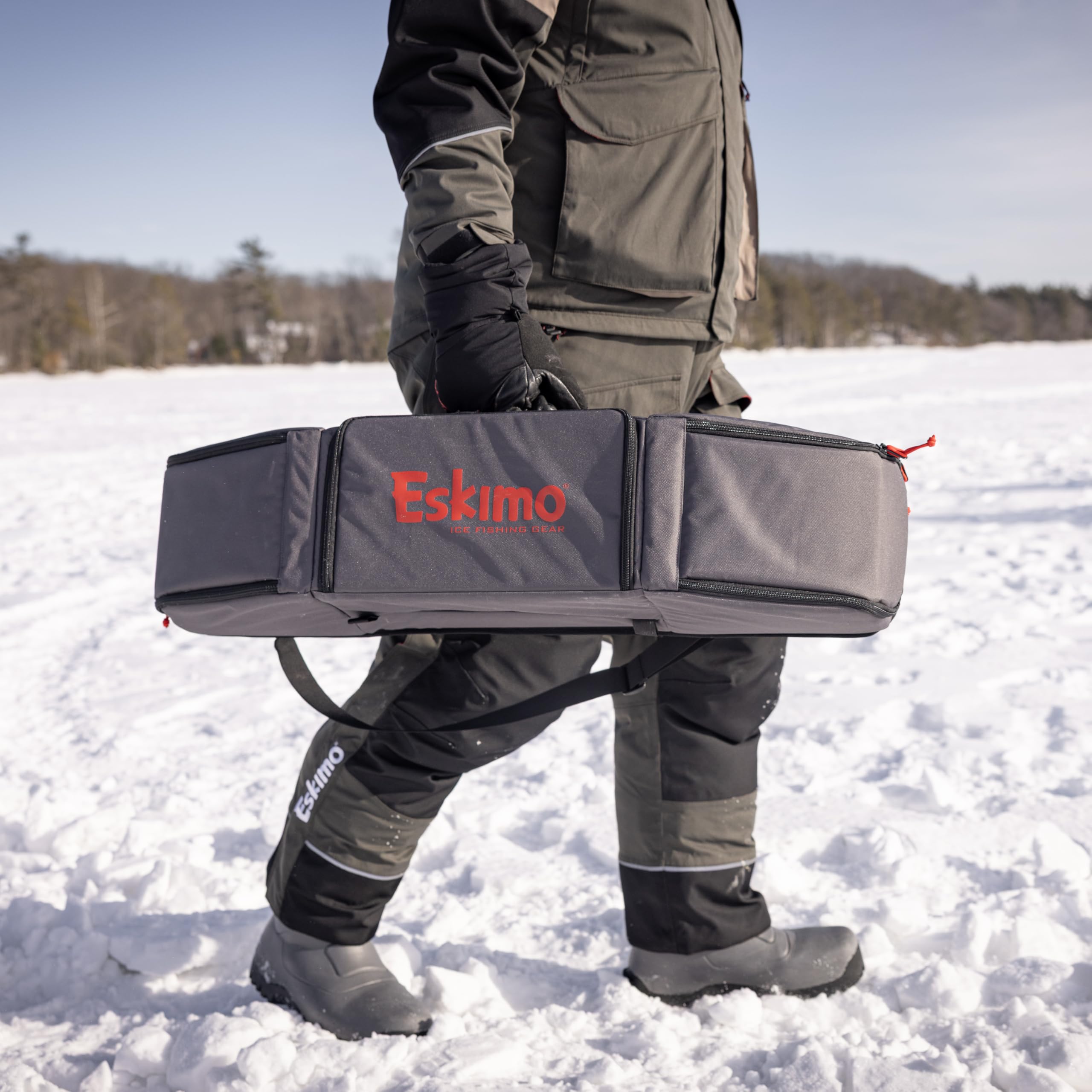 Amazon.com: Eskimo® Rod Locker, Storage Bag, Rods & Tackle, Gray, 32 inch, 46307 : Sports & Outdoors