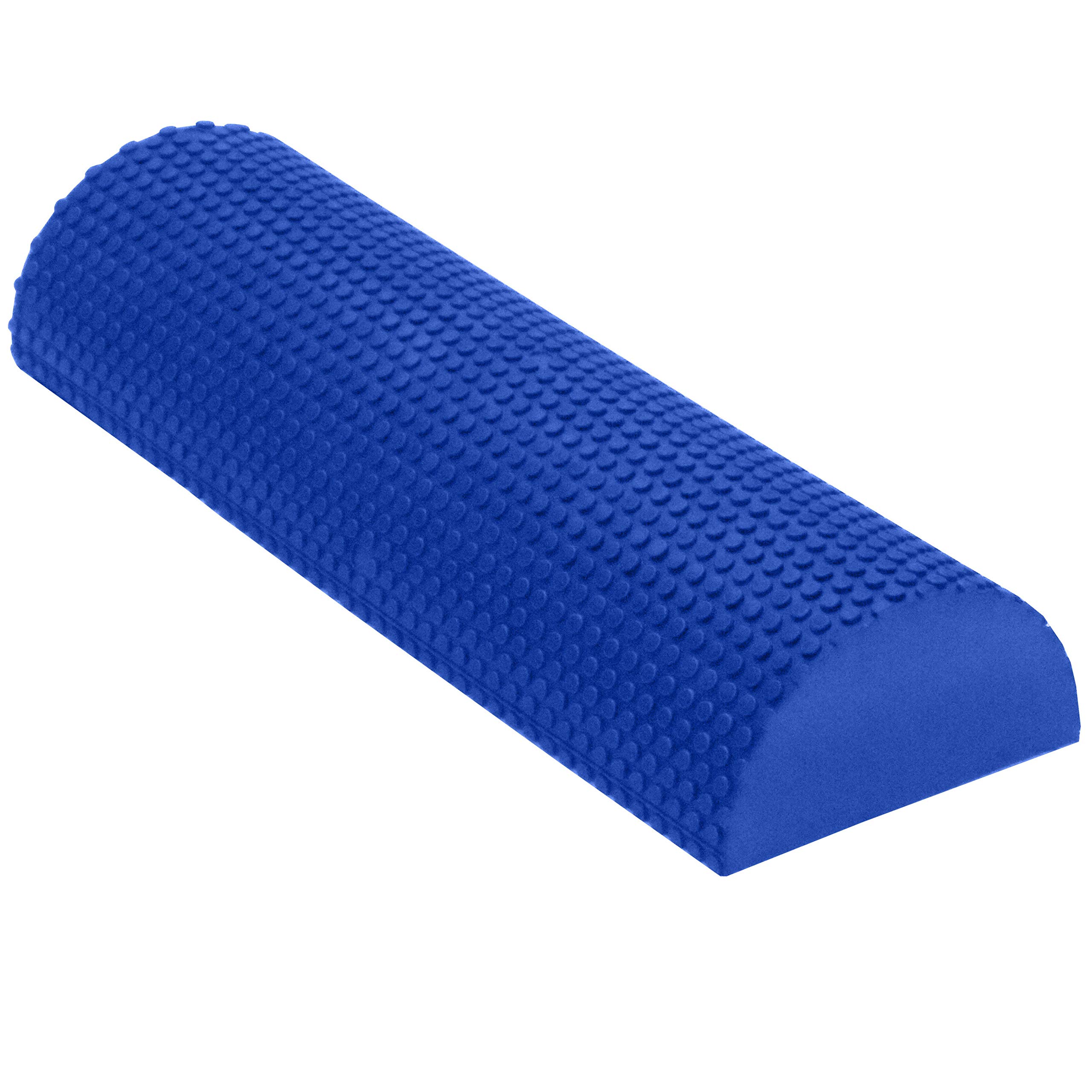 Bean Products High-Density EVA Foam Rollers | Deep Tissue Massager | Myofascial Release Textured Bumps | 18” Half Roller | Made in The USA