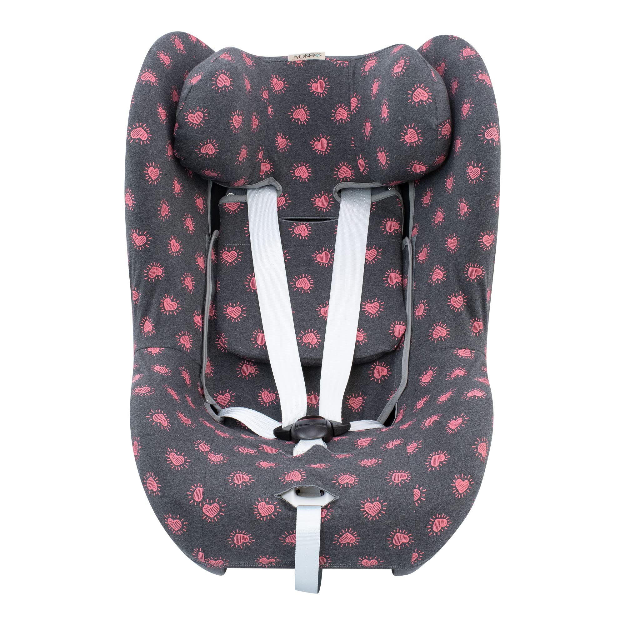 JYOKO KIDS Funda de Algodón para silla de coche Compatible con Cybex Sirona (G I-Size, M2 I-Size, GB Vaya I-Size, PICNIC VICHY) — view 13