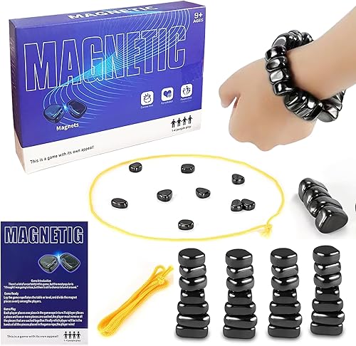 Miniatura 1 de Juego de ajedrez magnético, juego de ajedrez magnético con 32 piedras, cuerda de juego magnética, regalos educativos