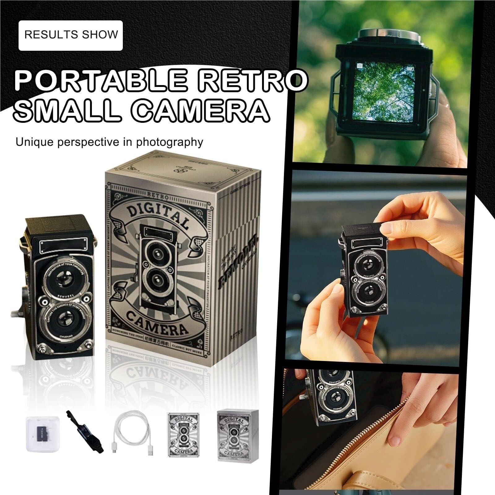 Amazon.com: TLR Style with 16gb Card, Retro Mini Digital Camera