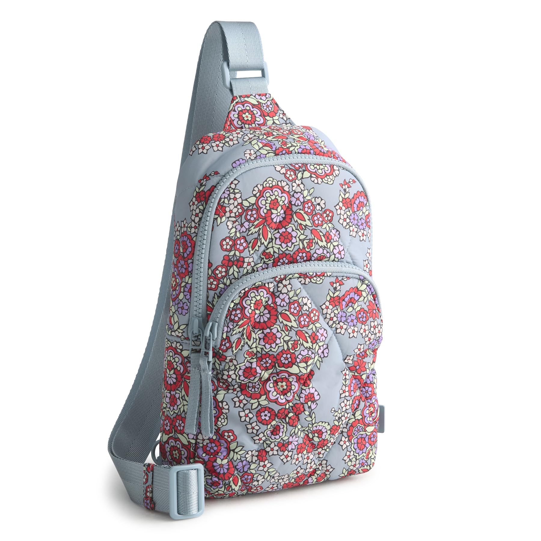 Vera Bradley womens Featherweight Lorman Sling Backpack, Paisley Bouquet, One Size