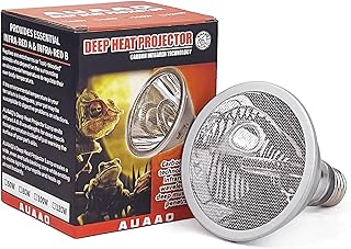 120W Deep Heat Infrared Projector Lamp for Reptiles, Emit...