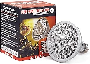 120W Deep Heat Infrared Projector Lamp for Reptiles, Emit...