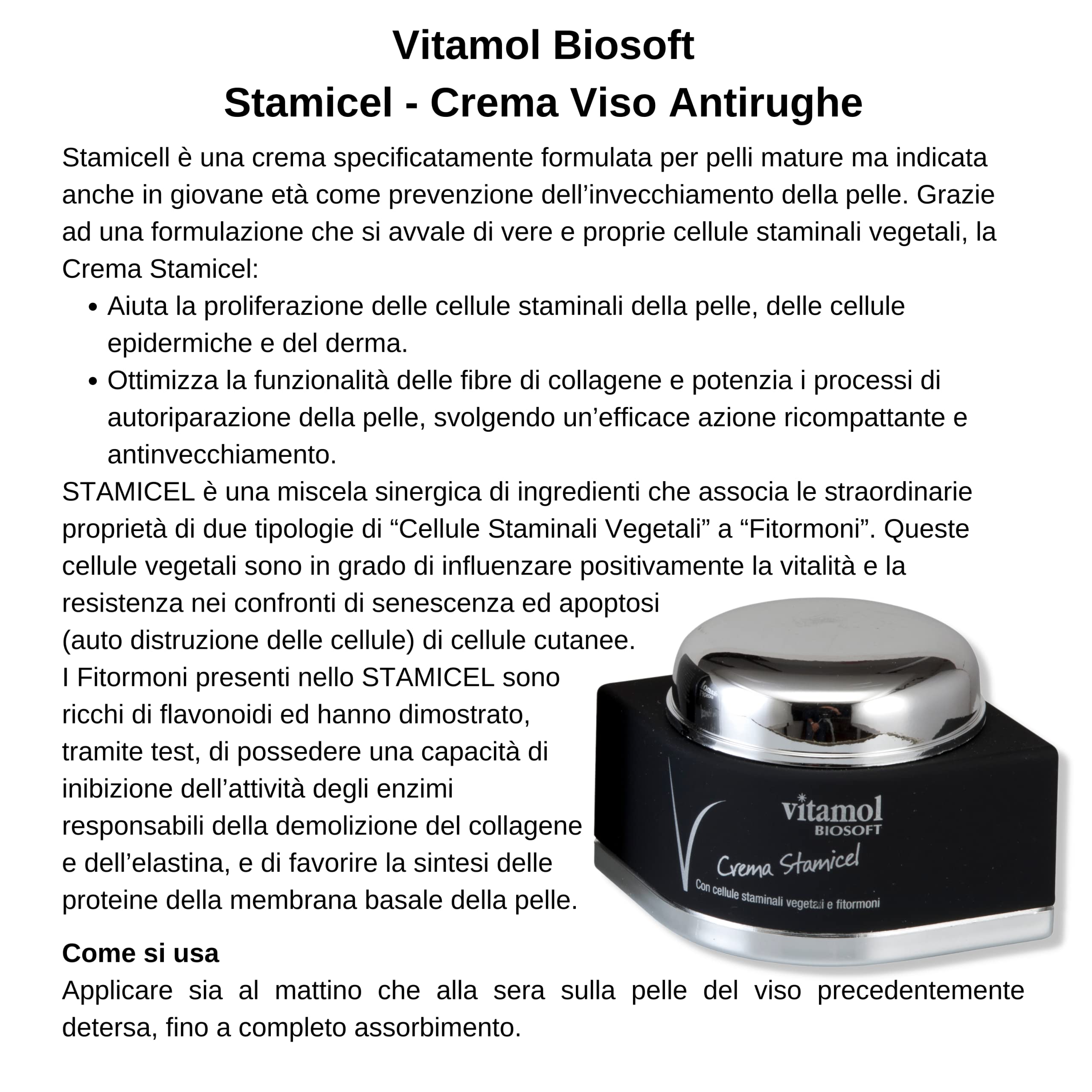 Vitamol Biosoft Antiage krem do twarzy z komórkami macierzystymi, przeciwzmarszczkowy – skóra normalna lub sucha, 50 ml