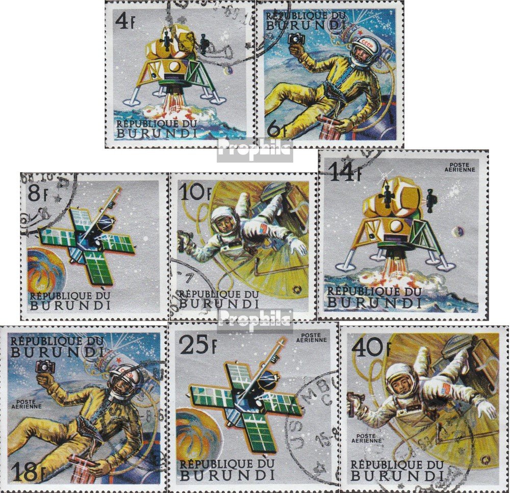 Briefmarken-Set Burundi 1969 - Bemannte Mondlandung, Gestempelt