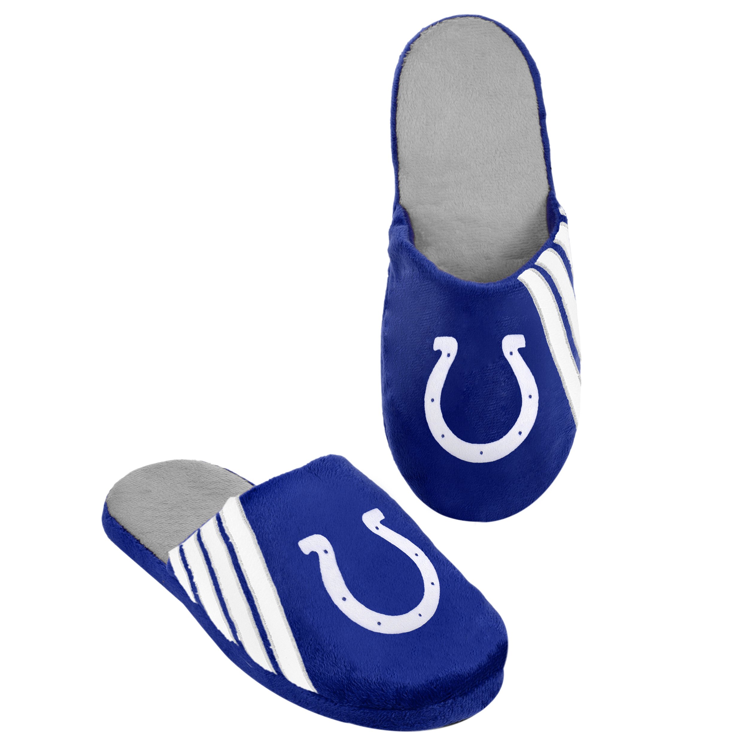 FOCO Indianapolis Colts Hard Sole Stripe Slipper