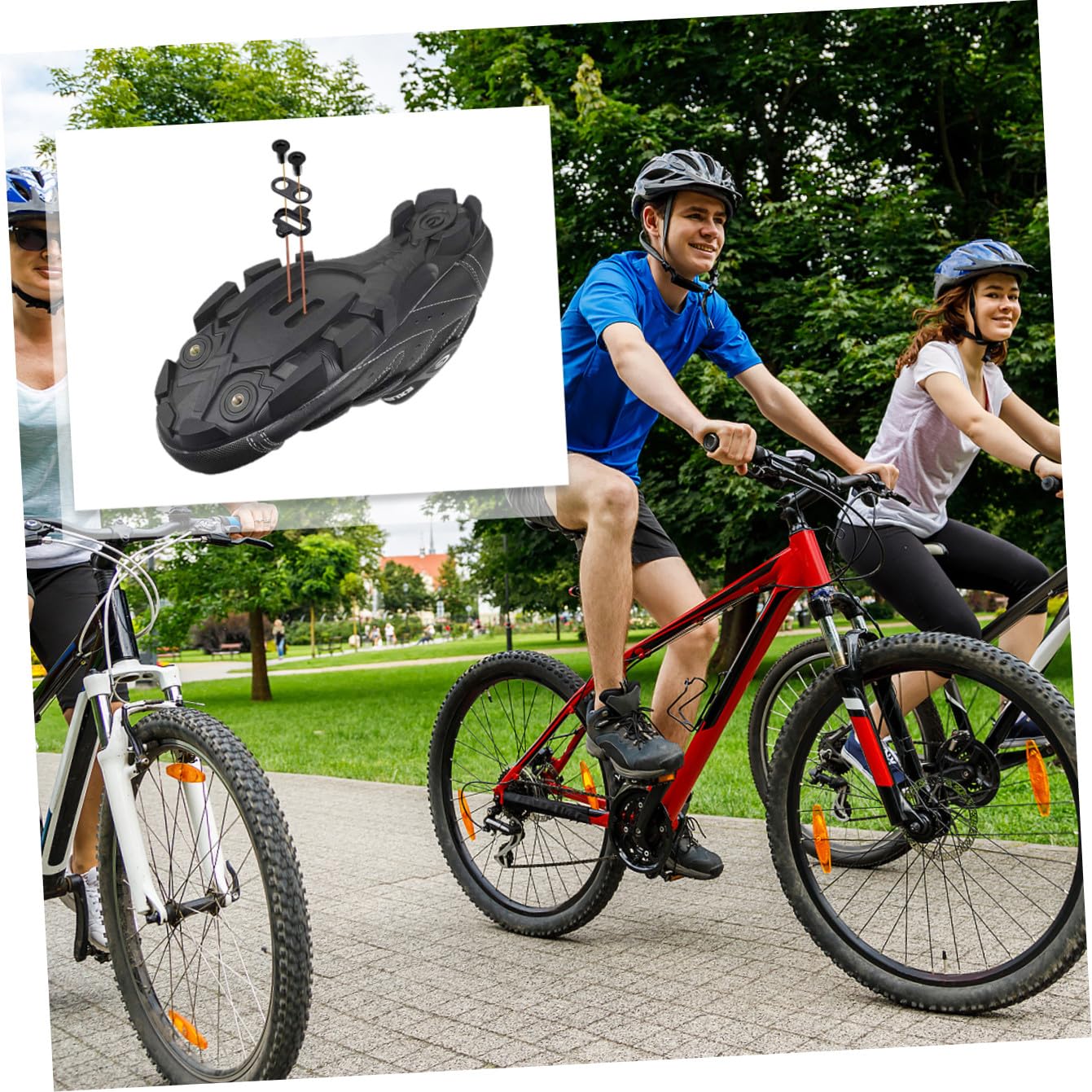 SUPVOX 1 Paio Di Tacchetti Per Biciclette Pedale Tacchetto Pedali Mtb Ciclismo Biciclette Tacchetto Per Rilascio Multidirezionale Tacchetto Piastra Paramotore Mountain