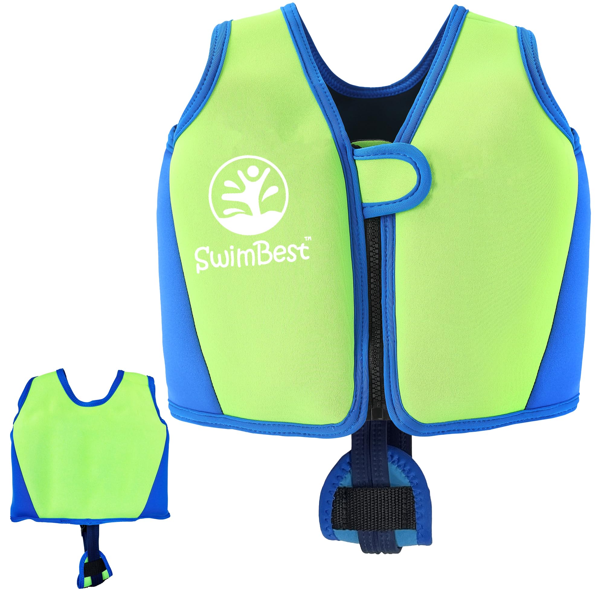 Swim Vest - Swim Jacket/Buoyancy Aid with Safety Strap and Removeable Floats