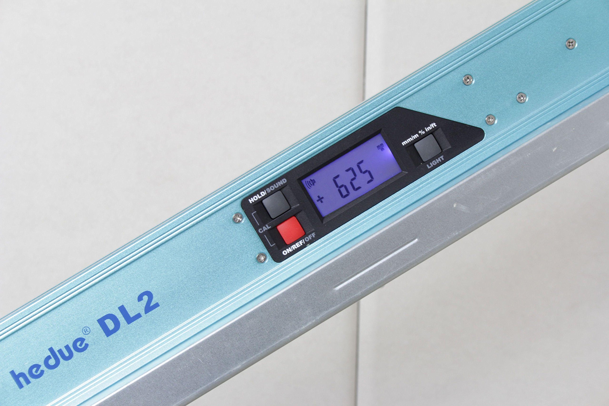 Livella digitale DL2 - Livella magnetica a bolla 60 cm con funzione rotante & display illuminato, segnale acustico a 0° e 90°