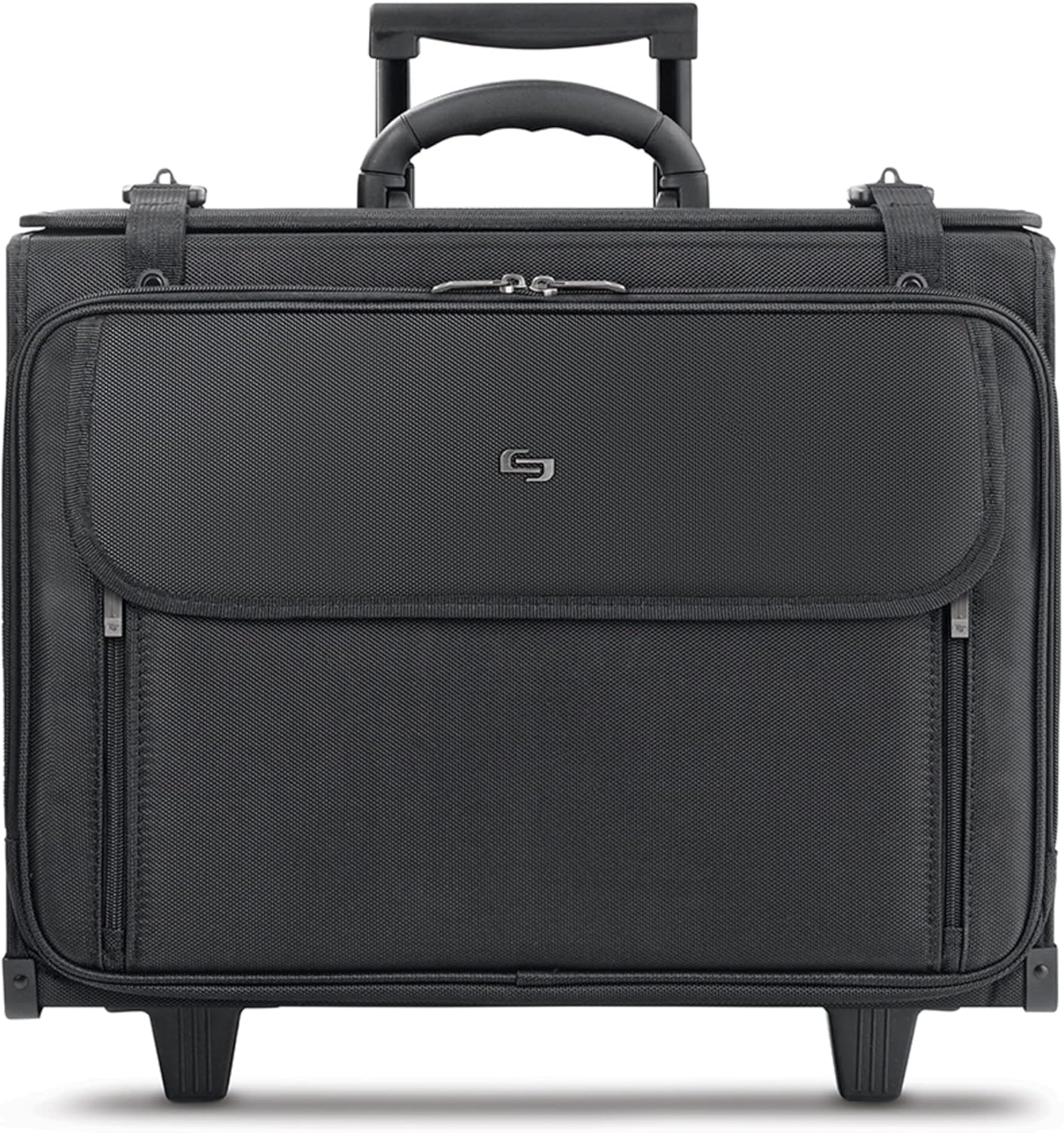 Solo Lincoln Hard Sided Rolling Catalog Case, Black