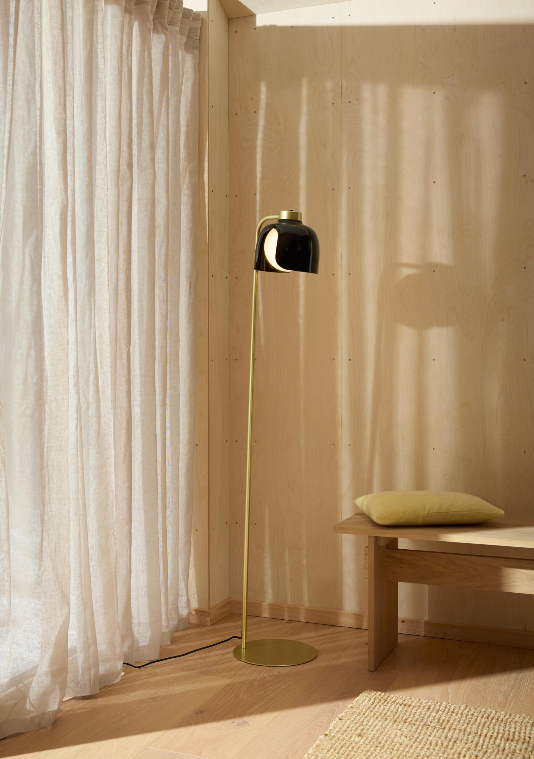 Osram Lampadaire DECOR Corolle, Métal Noir Verre, Version E27, 270mm,