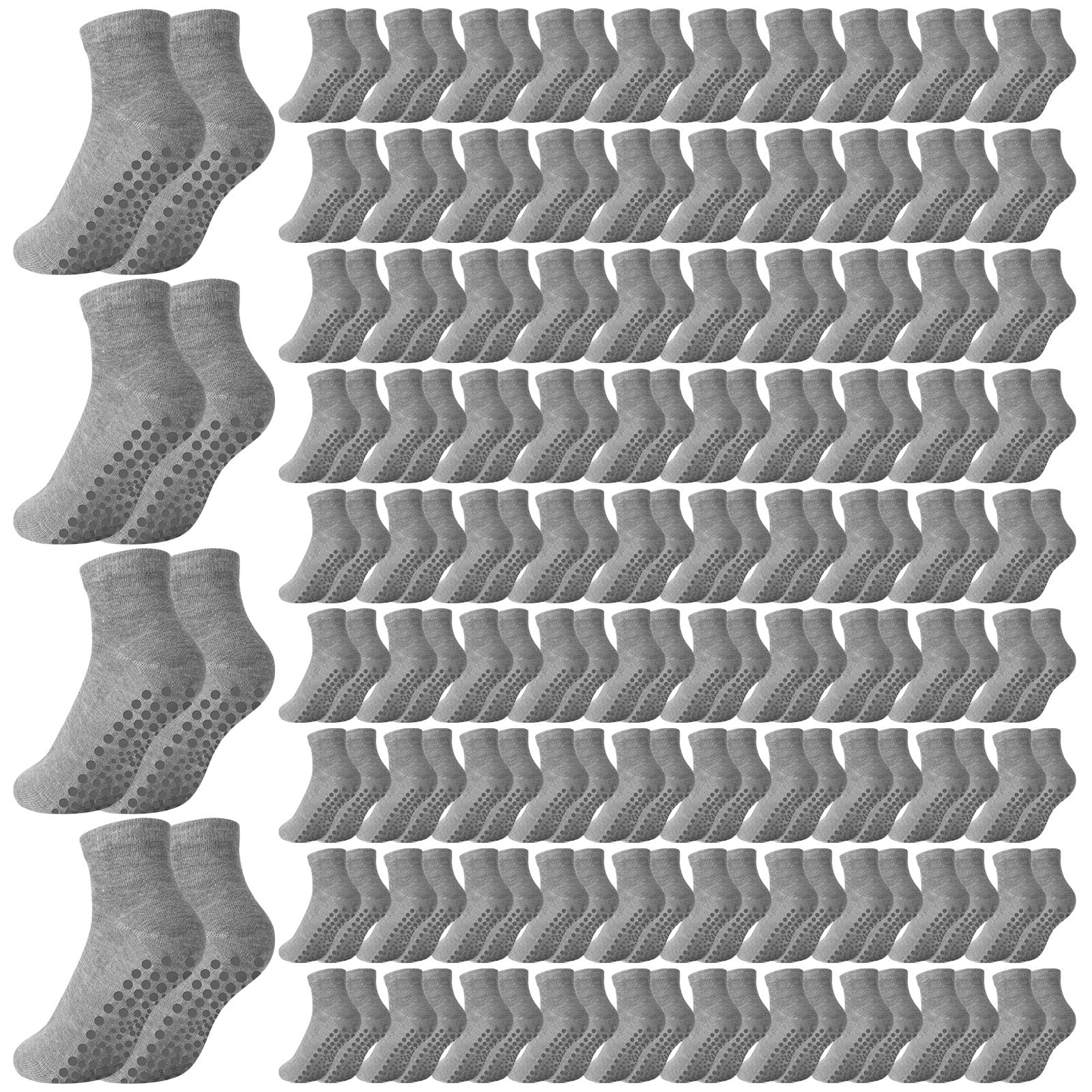 Liitrsh 60 or 150 Pairs Pilates Grip Socks Bulk Unisex Non Slip Yoga Grippy Socks Woman for Adults