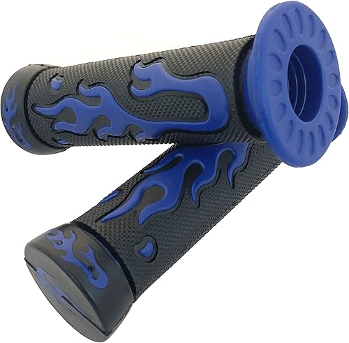 Miniatura 6 de HTTMT XH4067-BLUE-22 WATERCRAFTS Flame Gel Style Grips Azul (7/8 pulgadas en ambos lados)