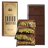 Dubai Chocolate Bar with Pistachio, 3.5 Oz | Handmade Viral Dubai Chocolate | Crispy Shredded Knafeh with Rich Pistachio | Luxury Bar with Crispy Kunafa | Premium Sweet with Knafeh