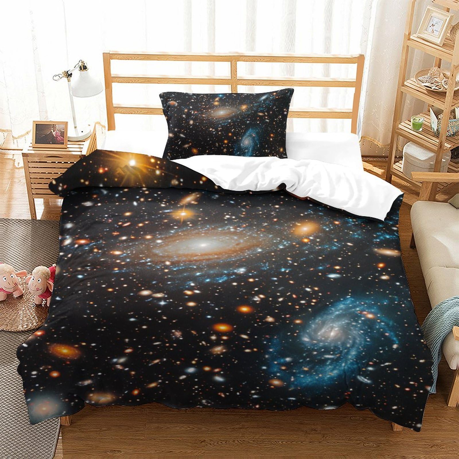 Housse de couette moderne galaxie pour relooker la chambre d'un garçon avec style
