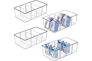 Vtopmart 4 Pack Food Storage Organizer Bins