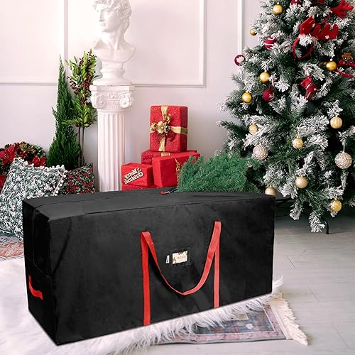Miniatura 6 de RICHIE Bolsa de almacenamiento para árbol de Navidad de 7.5 pies, se adapta a árboles artificiales de hasta 7 pies, bolsa Oxford 600D para árbol de