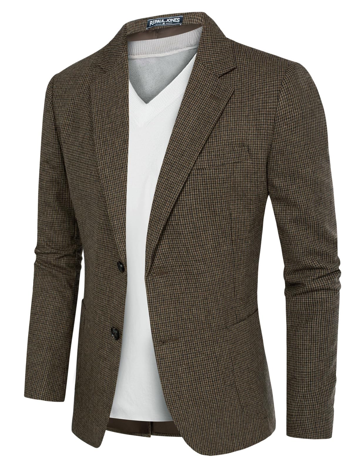 pj paul jones Men's Herringbone Tweed Blazer British Wool Blend Sport Coat Jacket-picture-39