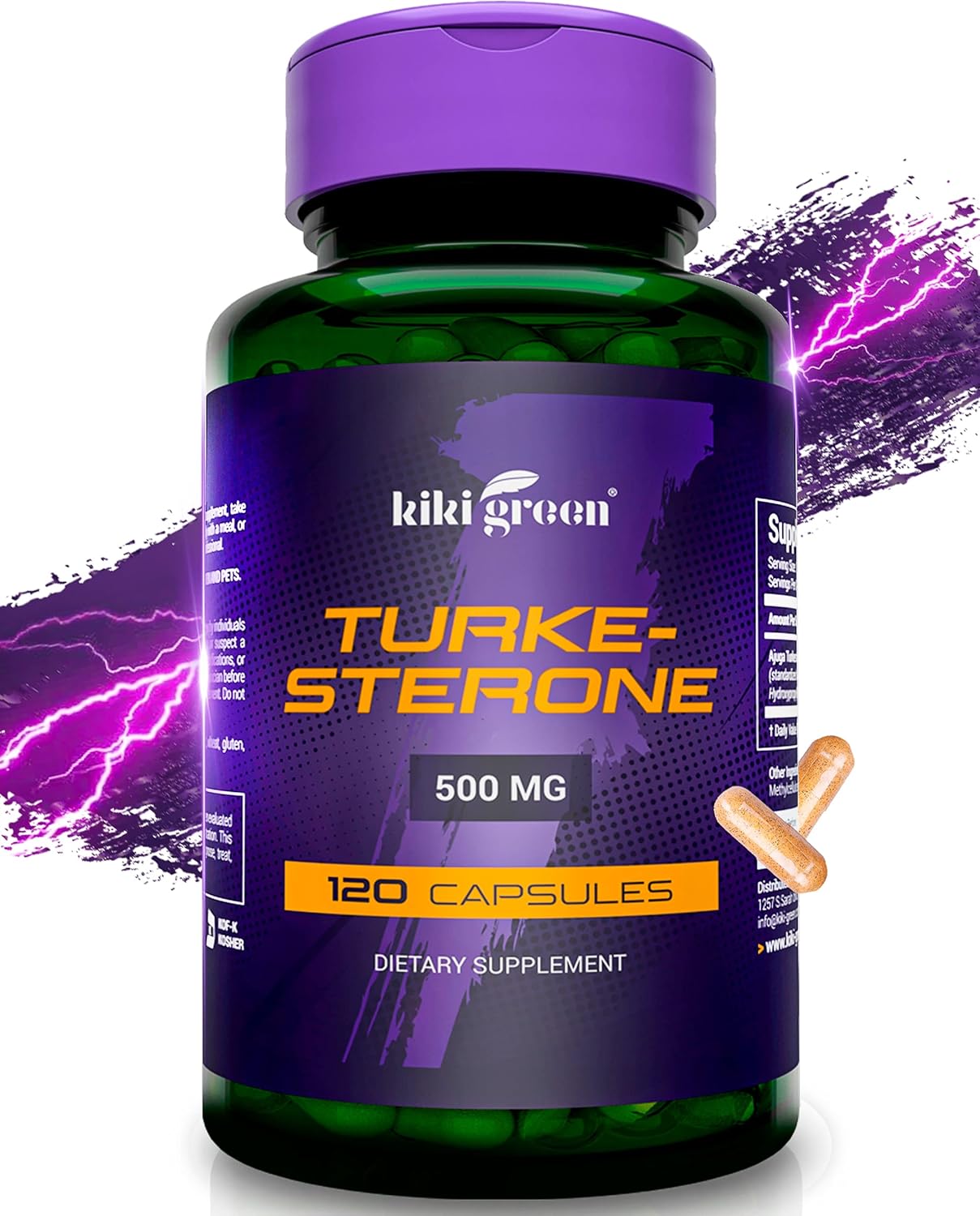 Buy Turkesterone Supplement 500mg Ajuga Turkestanica Extract 120