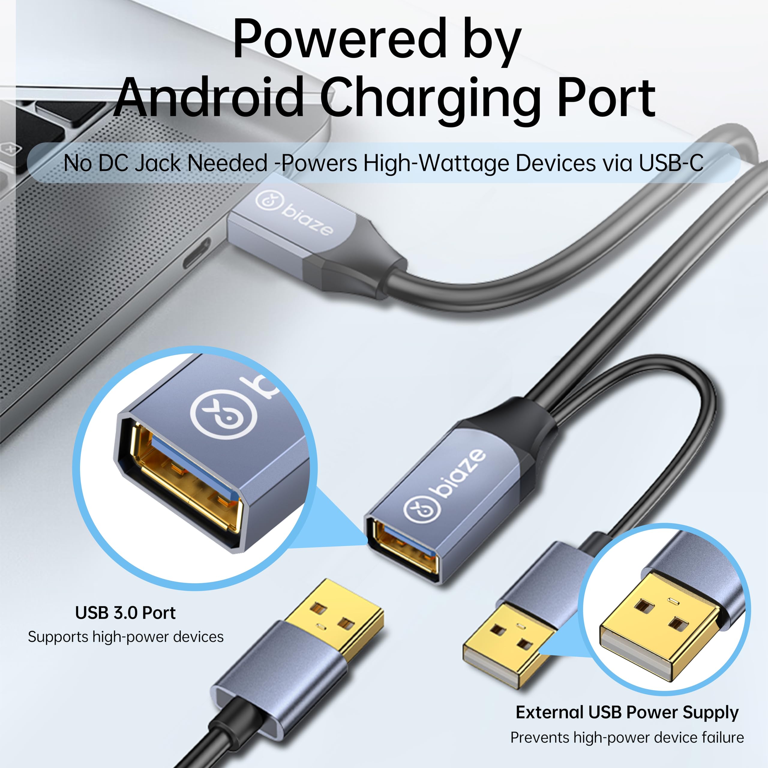 Cable de extensión USB (cable de extensión, 30 pies)