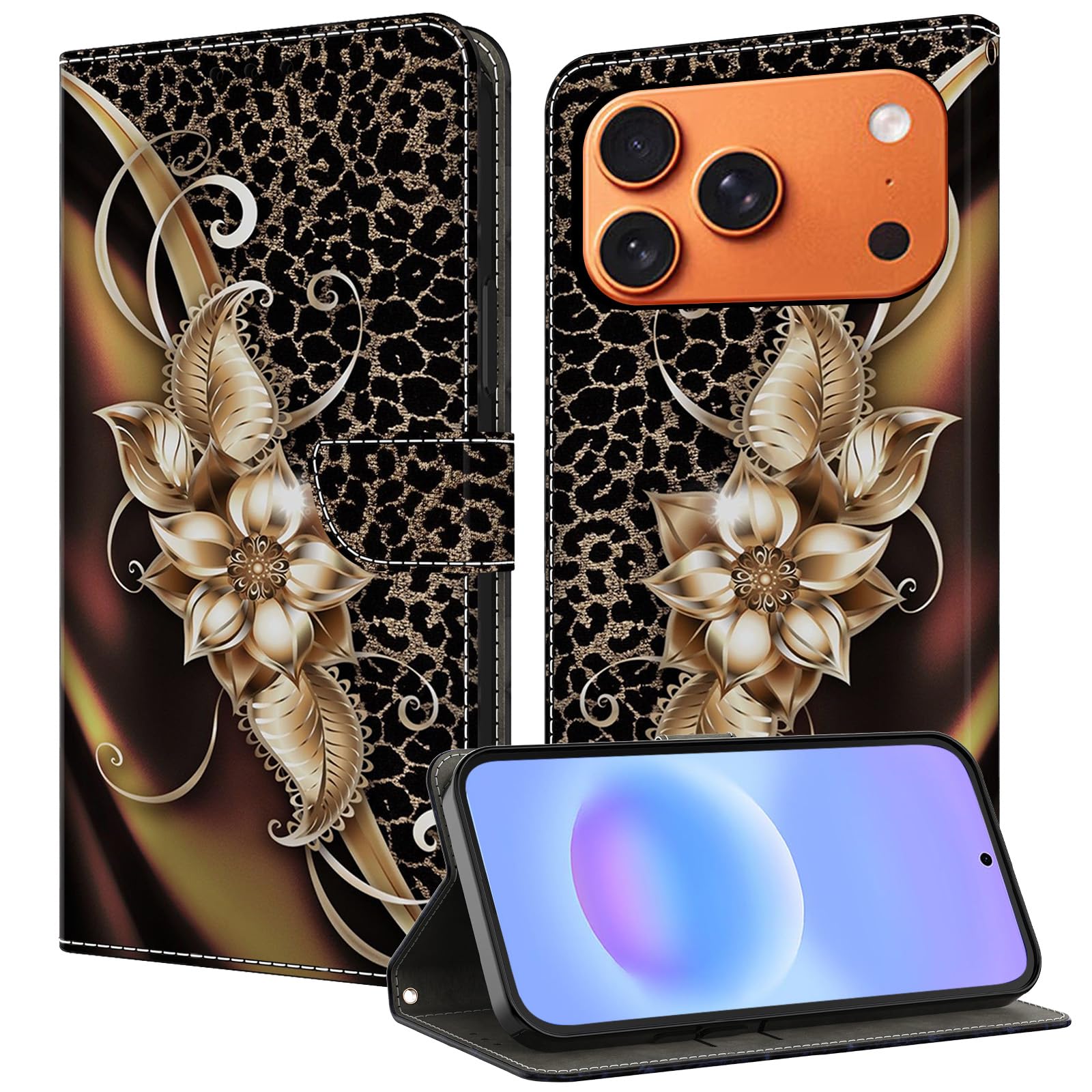 TUOLISG Handyhülle für Samsung Galaxy A54 5G Hülle,PU Leder