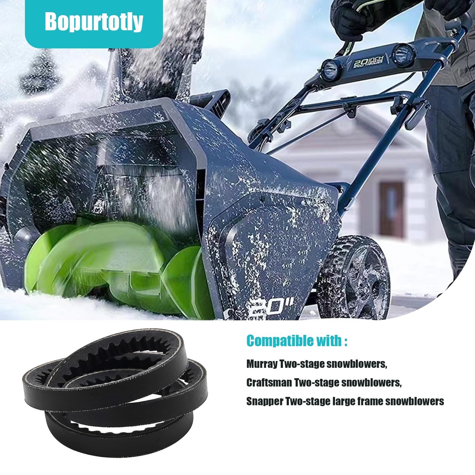 Amazon.com: 1733324SM 1733324 Snow Blower Auger Drive Belt for