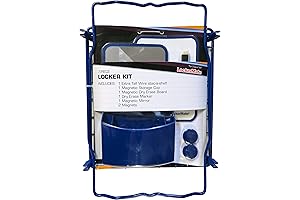 Boys Locker Decorations: LockerMate 7 Piece Tall Locker Decor Wire Shelf Storage...