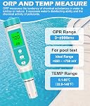 7 in 1 TDS Meter, Professional Digital Versatile Water Tester-TDS/EC/PH/Salt/S.G/OPR/Temperature, with Calibration Buffer Powder, for Drinking Water, Fish Tank, Hydroponics, laboratory, Pool, Aquarium