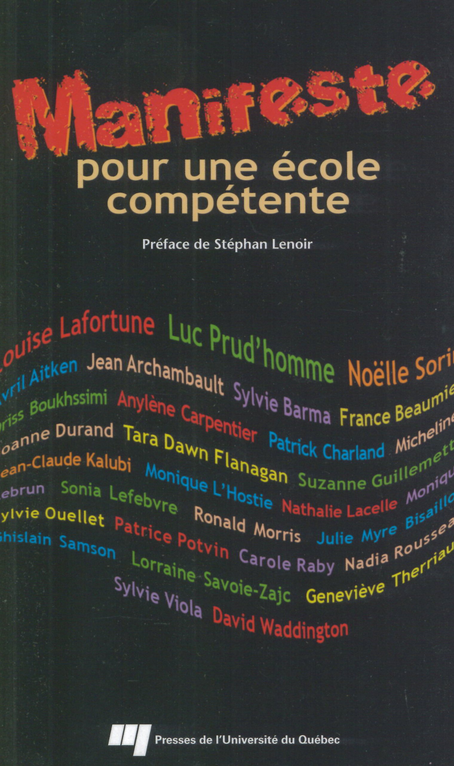 Manifeste pour une école compétente [Paperback] Lenoir, Stéphan