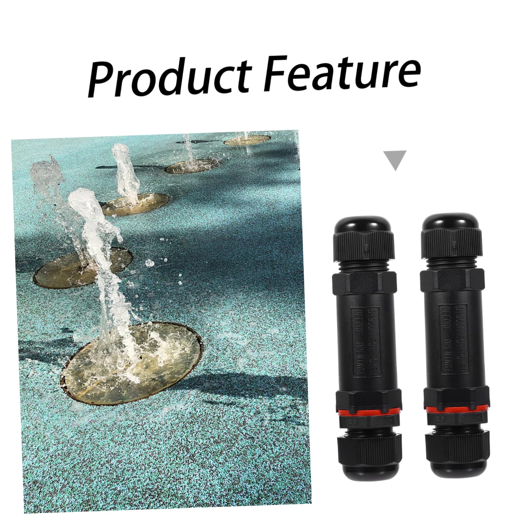 iplusmile 3 Juegos Conector Empalme De Alambre Prensaestopas Wire Connector Empalmes Cables Electricos Estancos Manguito De Conexión Adaptador De Cable Nylon Black 4 Uds * 3