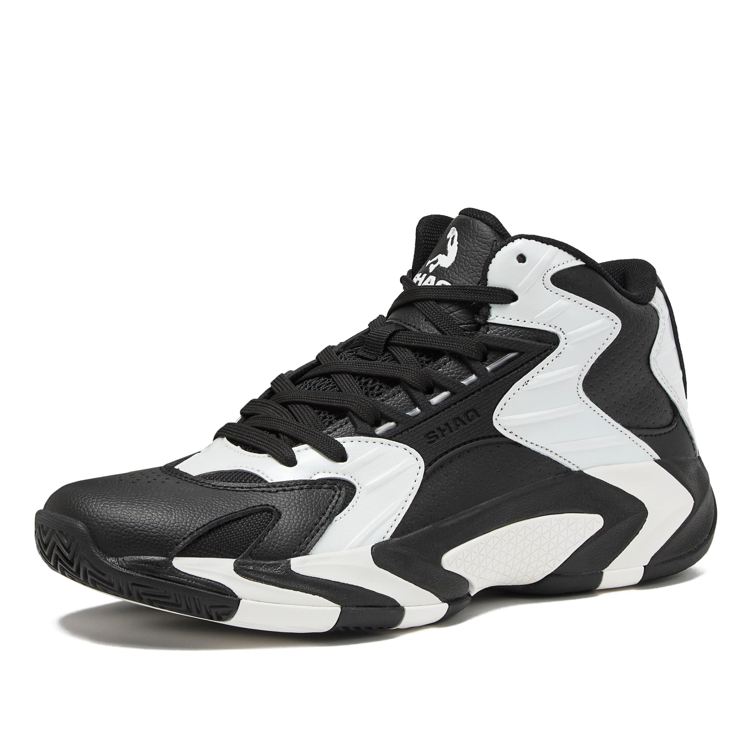 SHAQ Devastator High Top Basketball Shoes for Men, Indoor or Outdoor Court Basketball Mens Sneakers - Black, White, Green, Blue, Orange or Red Size 8 to 15