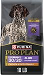 Purina Pro Plan Dry Dog Food, Sport Performance 30/20 Chicken & Rice - 17 kg Bag (1 Pack)