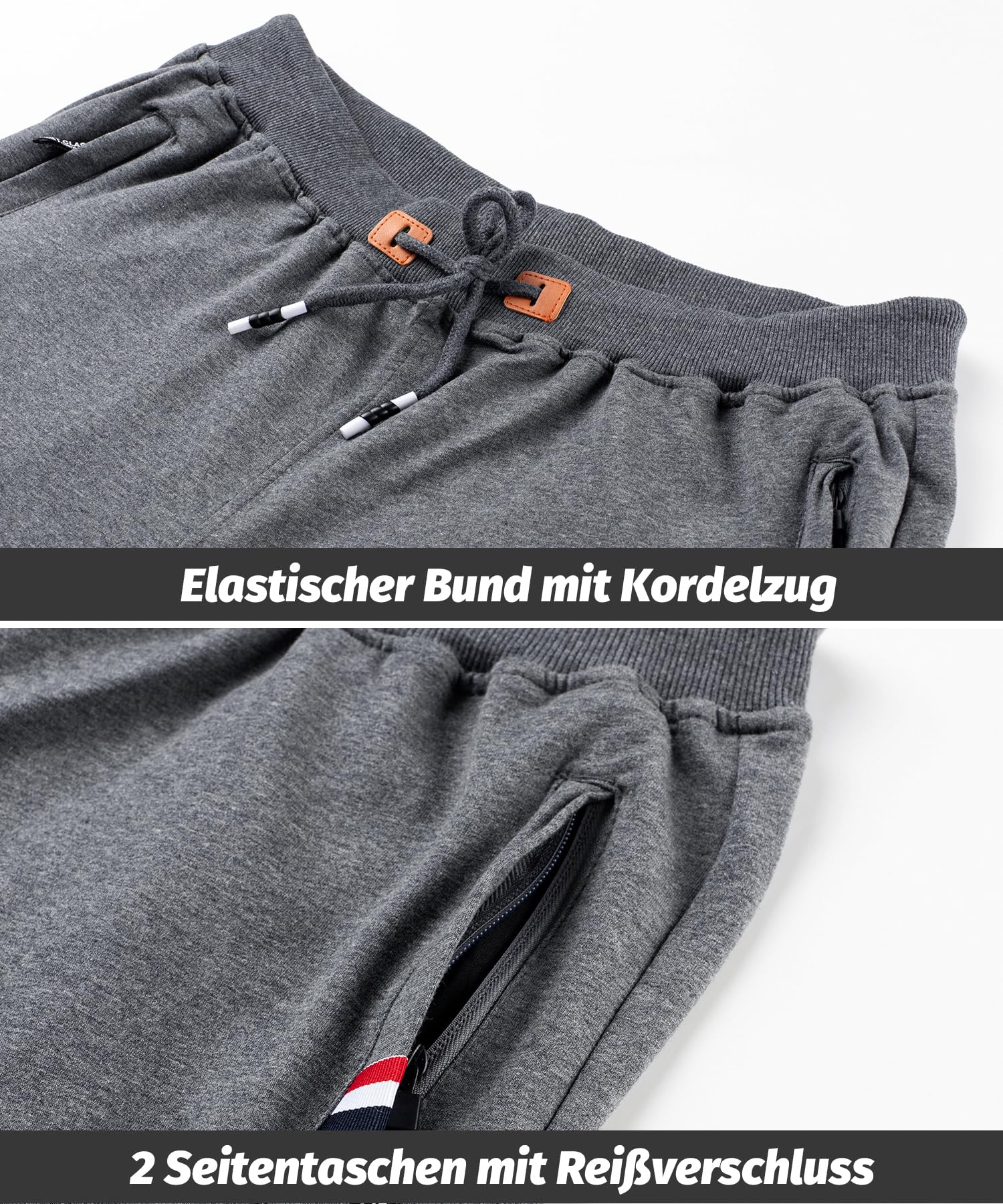 Herren Sport Jogginghose Sommer Outdoor Kurze Hose Baumwolle Jogging Hose Capri Hosen Leicht Fitness Trainingshose Atmungsaktiv Sommer Shorts