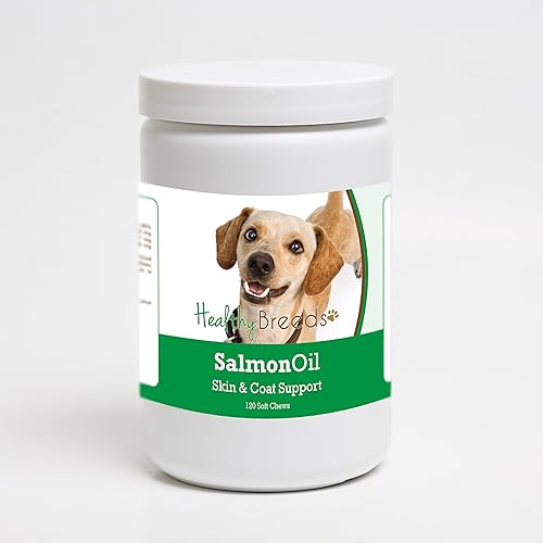 Miniatura 287 de Healthy Breeds Golden Retriever - Aceite de salmón masticable suave, 90