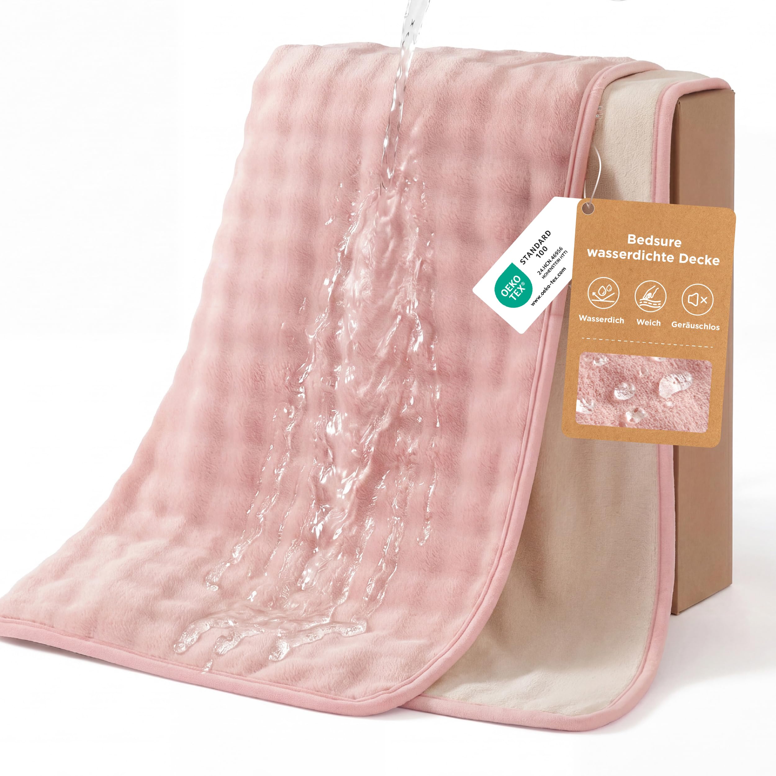 BEDSURE wasserdichte Decke Kuscheldecke Liebesdecke