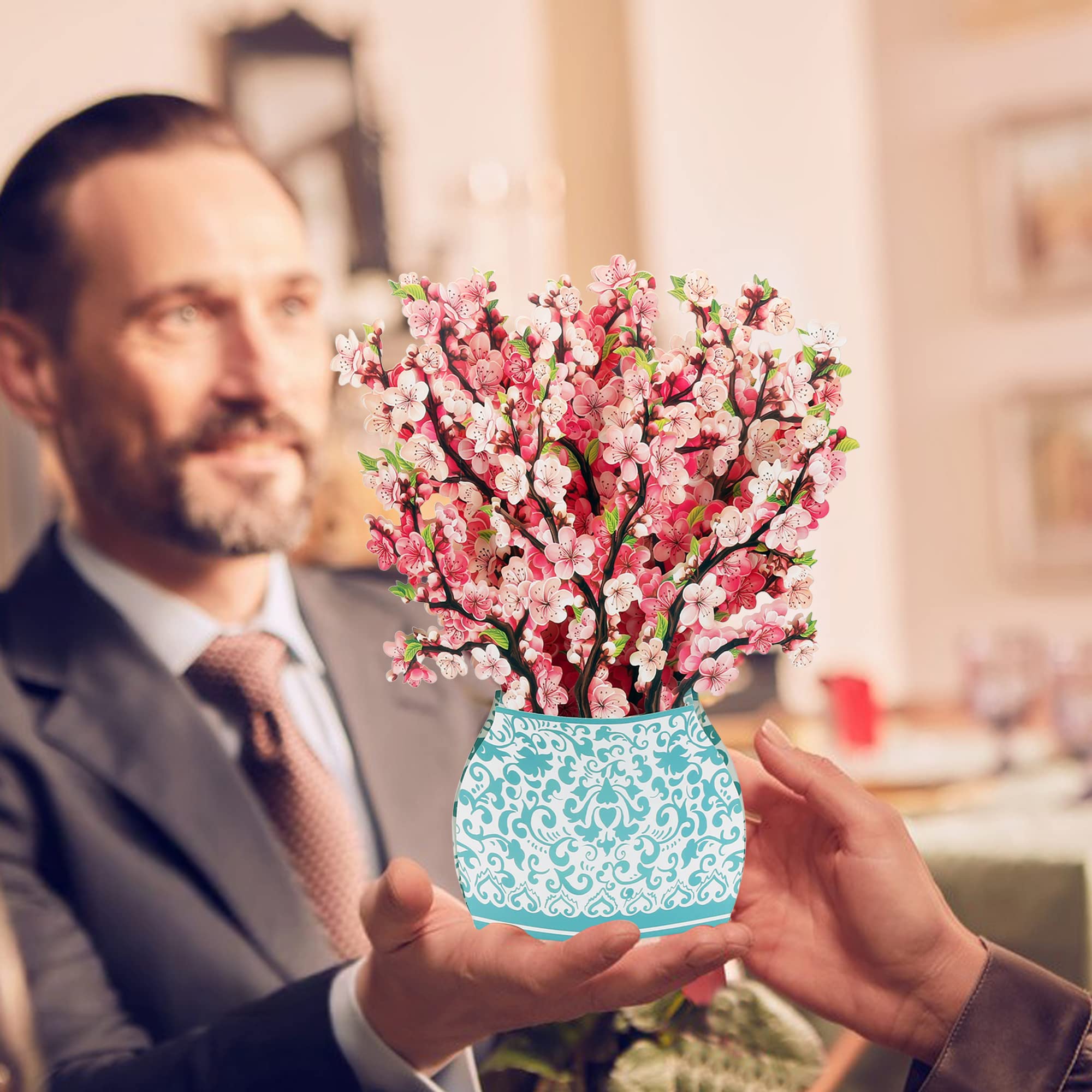 Amazon | ポップアップカード 30cm 大 桜 Pop-up 誕生日 メッセージ