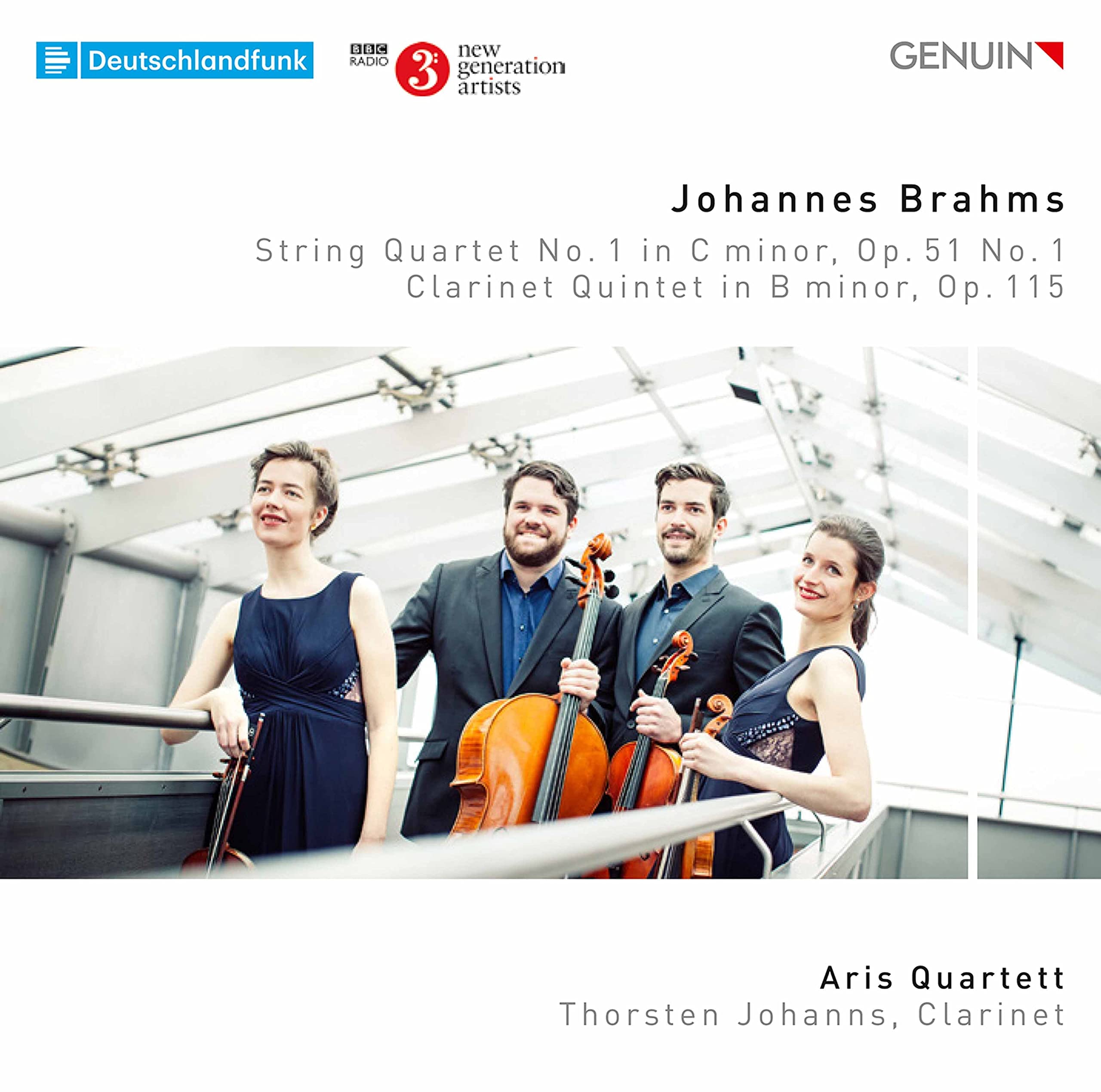 Johannes Brahms: String Quartet No. 1, Clarinet Quintet, Op. 115